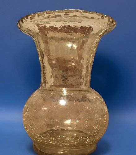 Vase craquele glas gebraucht - vase,