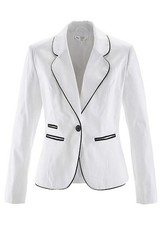 Blazer Kurz Gr. 50 Weiß