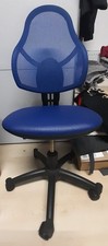 Schreibtischstuhl Kinderbürostuhl Blau, Drehbar, Hohenverstellbar, mit Rollen