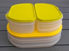 Tupperware Frische Kabinett 300/600/700 ml  gelb/hellgrün Frischhaltedose im Set