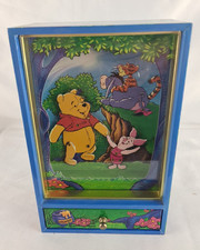 Vintage Disney Spieluhr -Winnie Puuh und Ferkel tanzen zur Melodie Schmuckkasten