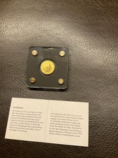 Goldmünze 999er Feingold Wahrzeichen Wartburg im Plexiglasrahmen mit Zertifikat