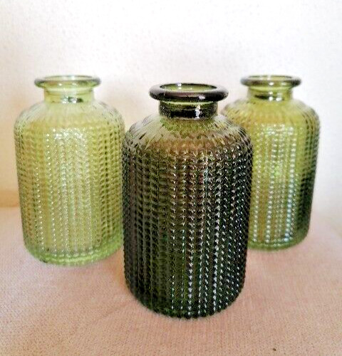 Glas vase transparent grün - glas,