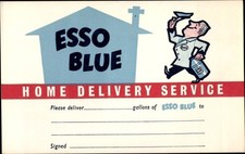 Ak Esso Blue, Home Delivery Service, Werbung, Lieferung - 10609523