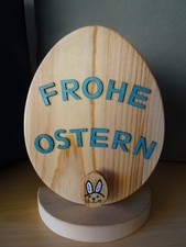 Holzei auf Sockel, Fichte