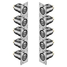 10x 4 pol XLR Einbau Buchse