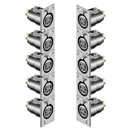 10x pol xlr - xlr, buchse