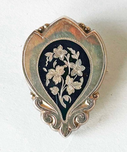 Biedermeier brosche medaillon - biedermeier,