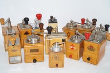 [13077] 13 Mokka / Kaffeemühlen Alt , Holz, verschiedene Marken, Vintage