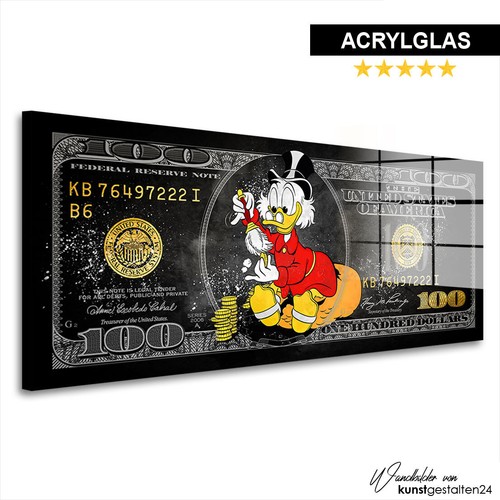Acrylglasbild dagobert dollar - dagobert,