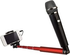 Selfie Stick für Smartphone mit Mikrofon und Karaoke App Teleskopstab Handy Stab