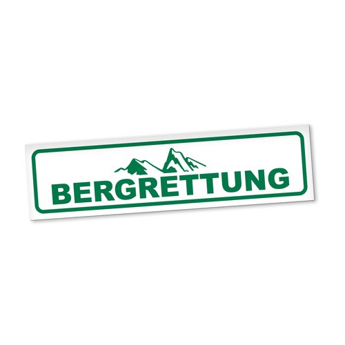 Bergrettung magnetschild auto - bergrettung,