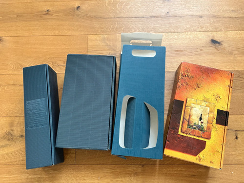 Geschenkbox flaschen wein - geschenkbox, 1-2