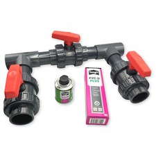 Expert Pool Bypass Komplett-Set 32/40/50/63mm für Wärmepumpe Solaranlage Heizung