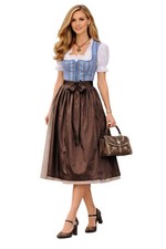 Wolf dirndl blau braun - dirndl, blau-braun