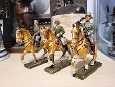 3x Lineol Soldaten Reiter