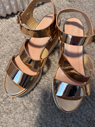 Marcellia damen sandalen gold - marcellia,