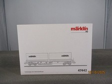 Märklin Spur H0 47442 Güterwagen Taschenwagen "Märklin" in OVP