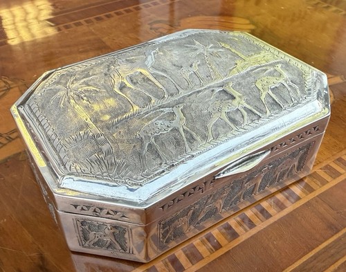 Silber dose deckeldose - silber,