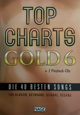 Top Charts Gold , Mit 2 Playback CDs ,Hage Verlag , Klasse!!!
