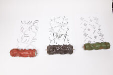 3x Musterwalzen Malerwalzen Strukturwalze 50er Jahre  - 15cm Gummi weich (1071)