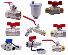 Kugelhahn Hebel Flügelgriff IG AG Absperrhahn Absperrventil Kugelventil Messing