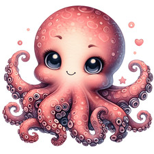 Wandtattoo Aufkleber Octopus