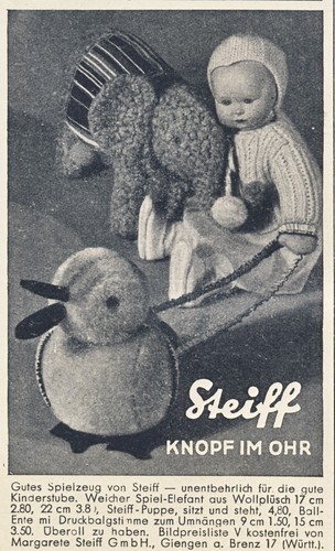 Steiff puppe elefant ente - puppe,