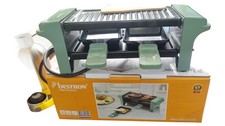 Bestron AGR102G Raclette Grill Grün Tischgrill mit Pfännchen