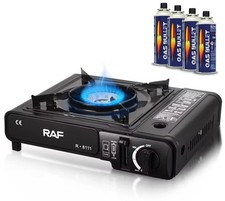 Campingkocher Gaskocher Camping mit 4x 227g Gaskartuschen Herd Tischgrill Gas