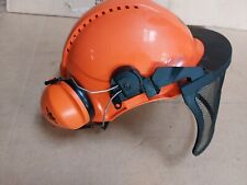 Forstschutzhelm Forsthelm Waldarbeiterhelm Gesichts Gehörschutz Peltor Orange