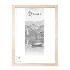 Bilderrahmen Eiche Sonoma CLAMARO Collage nach MaßFSC® Holz Modern eckig M3016
