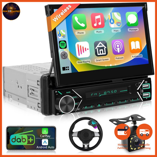 Dab autoradio ausfahrbar - 7",