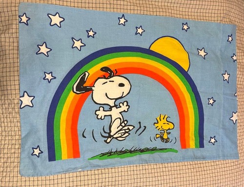 Vintage snoopy kissenbezug - vintage,