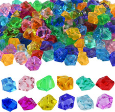 200 Stück Glitzersteine Acryl Dekosteine Kinder Edelsteine Dekoration