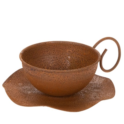 Pflanztasse mit untertasse - mit,