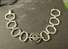 Starkes 925 Silber Armband Rodi & Wienenberger Pforzheim Zirkonia Feder Rillen