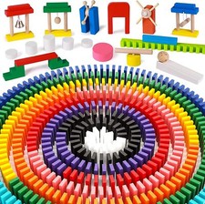 1080 teilig Domino Steine Holz