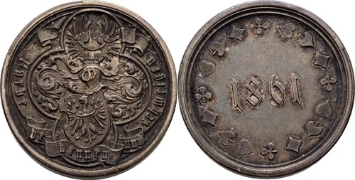 Böhmen jeton 1861 - jeton, silber