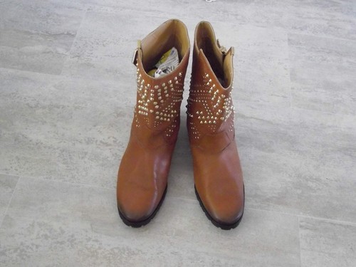 Damenstiefelette braun - damenstiefelette,, gr.39,