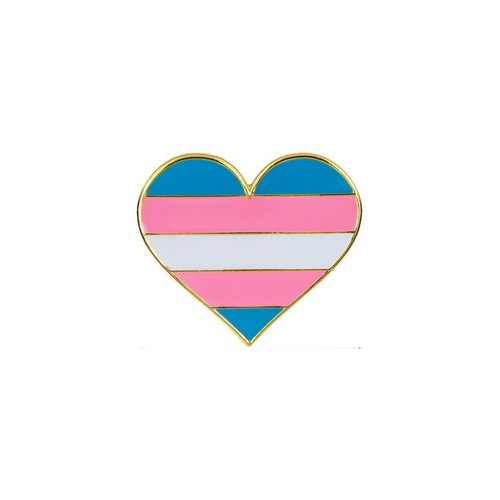 Trans pride herz anstecker - trans,