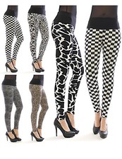 Damen Leggings lang hoher Bund