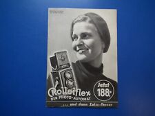 Werbeheft-Faltblatt-Rolleiflex der Photo Automat Jetzt 188 RM Franke Heidecke
