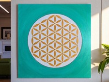 50x50cm Energiebild  Goldene