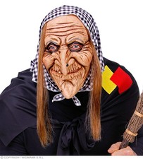 Freundliche hexenmaske mit - freundliche,