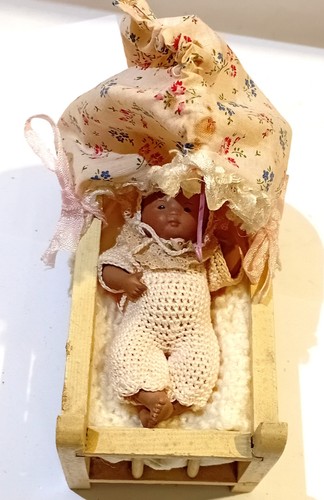 Miniatur puppe porzelanpuppe - puppe,