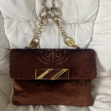 Cesare Piccini Kleine Handtasche Henkel -kette Samt, Top Zustand