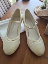 brautschuhe 42, ivory, creme, spitze, pumps