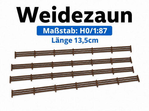 10x weidezaun zaun - 1:87,