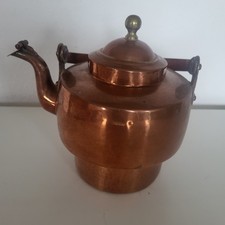 Wunderschöne Teekanne Kaffeekanne Kupfer mit kleinem Fehler